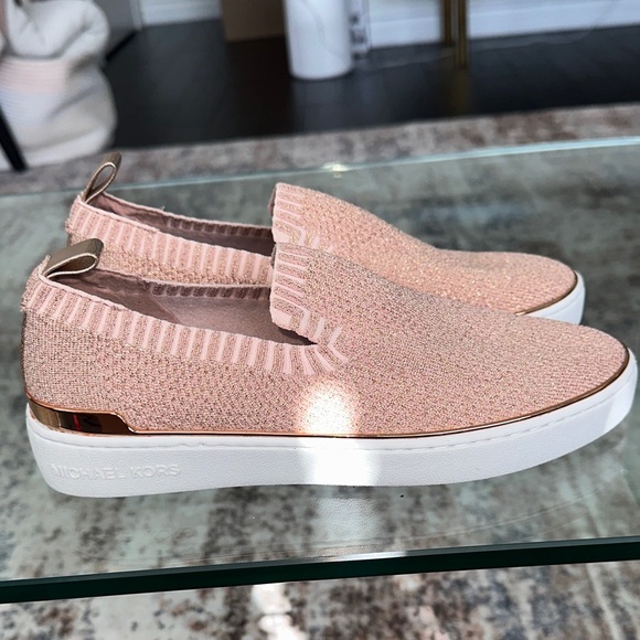 Michael Kors Shoes - Michael Kors Women's Pink Slip-On Sneakers 7.5